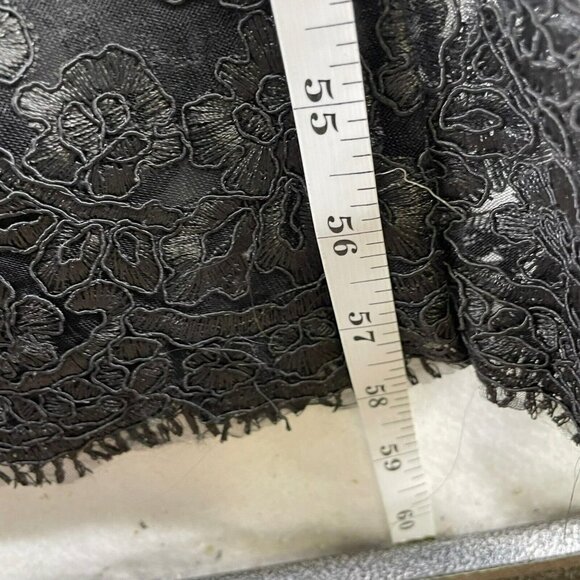 Fashion Nova Finally Blossomed Maxi Dress S Black Floral Lace Mesh See Through - Picture 6 of 12